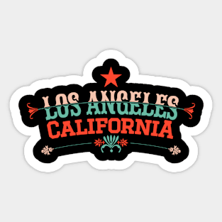 Los Angeles California Latin Style - Los Angeles California Sticker